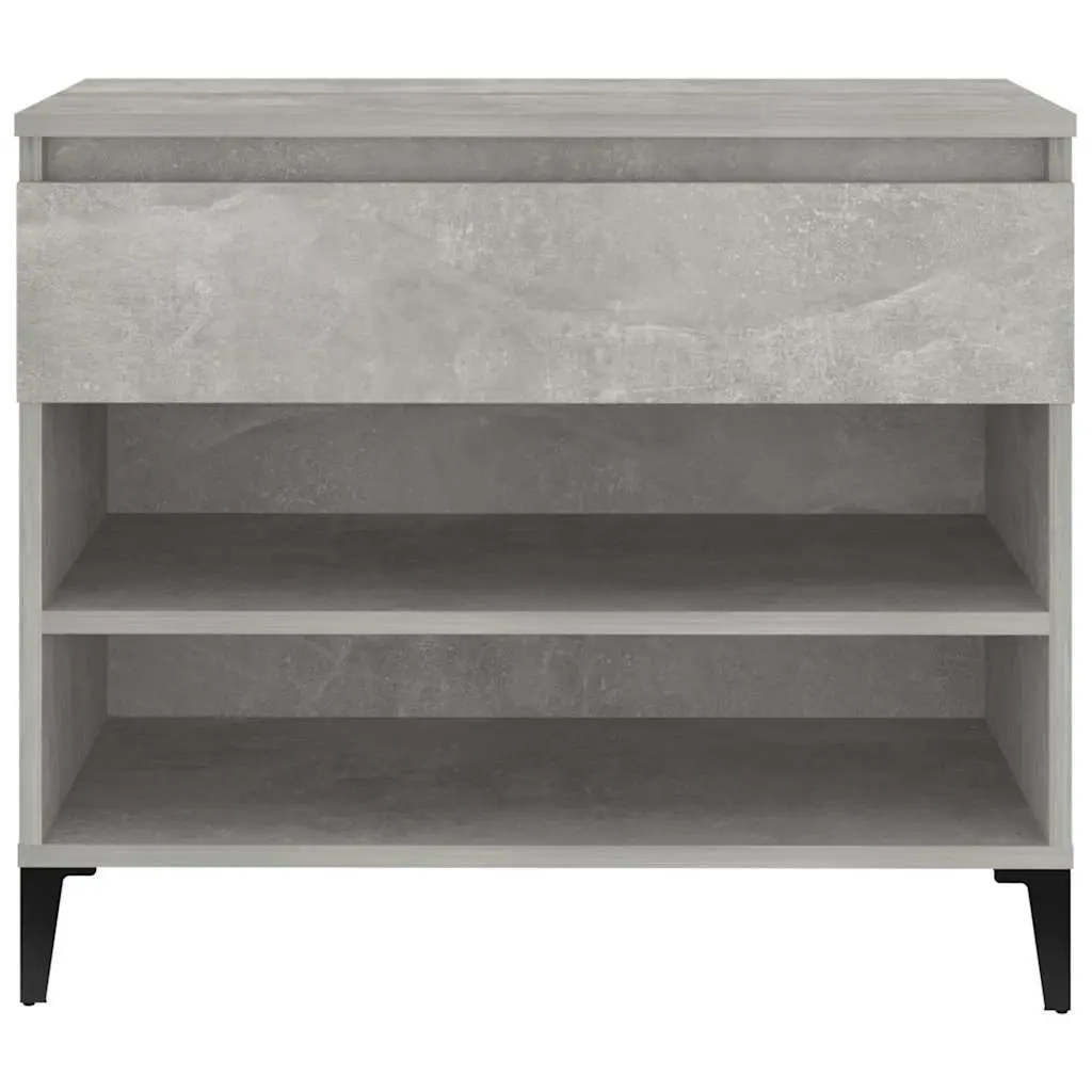 Shoe Cabinet Storage Organiser Grey Engineered Wood Hall Wardrobe Rack Unit