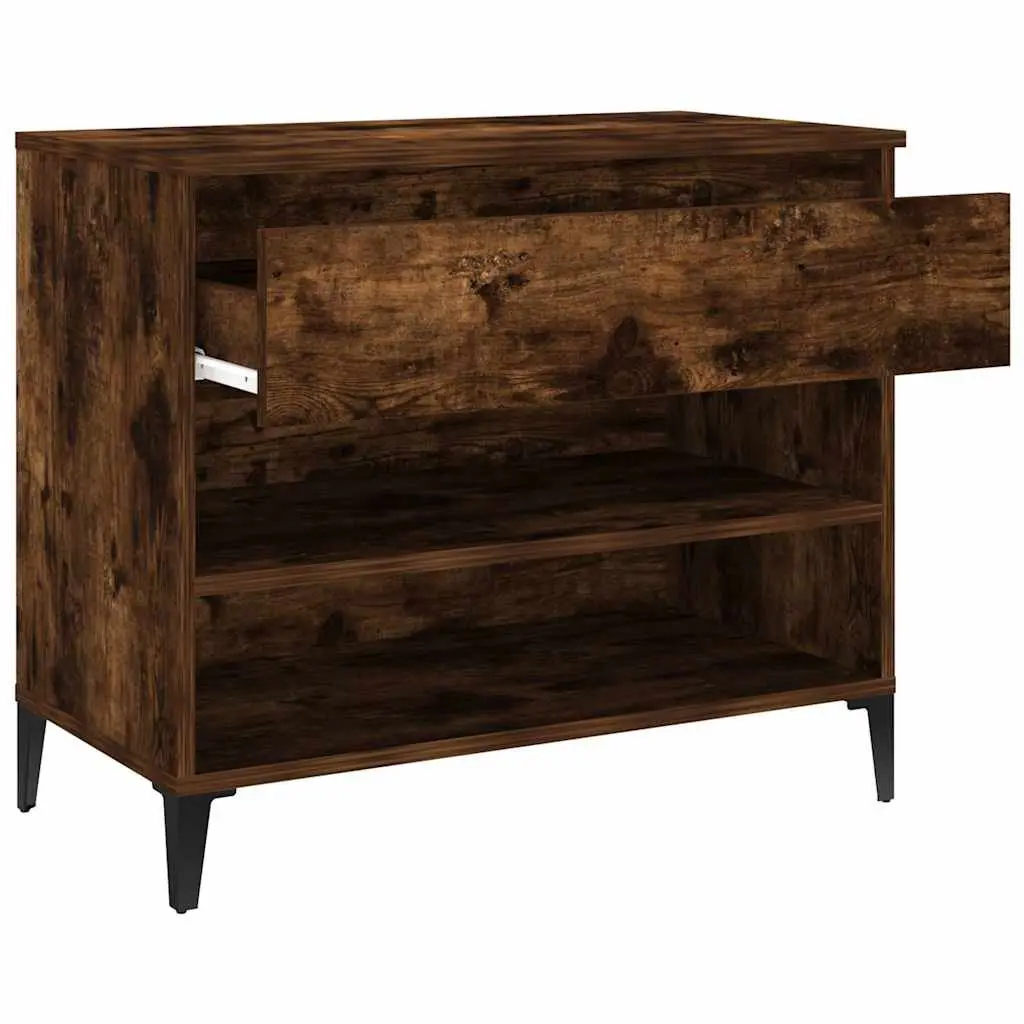 Brown Engineered Wood Shoe Cabinet
