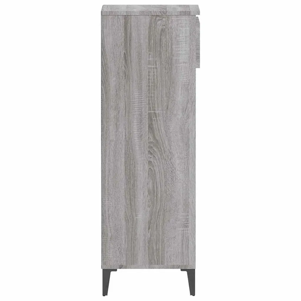 40x36x105cm Grey Engineered Wood Shoe Rack with 1 Drawer