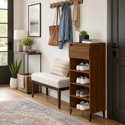 Shoe Rack Specifications: 40x36x105 cm, Brown