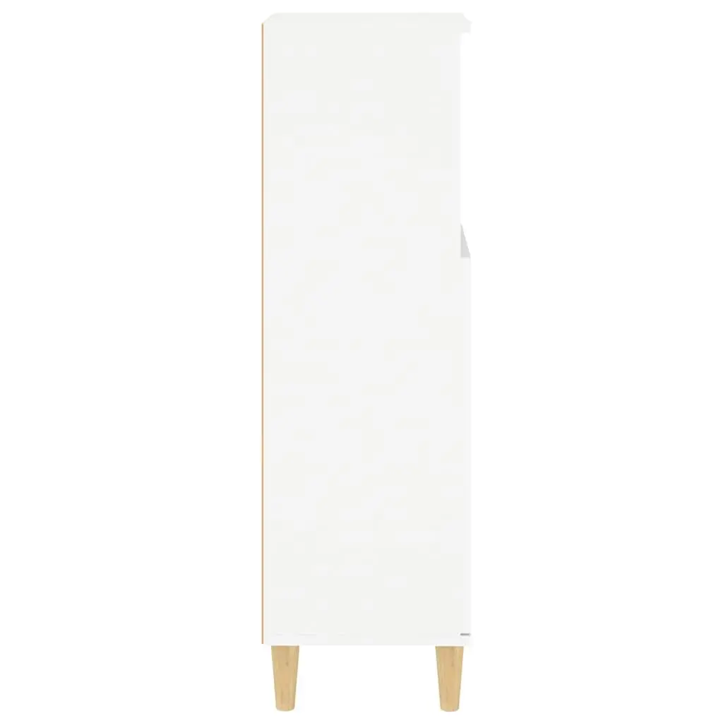 Bathroom Vanity Cabinet White Storage Cupboard Engineered Wood 30x30x100cm
