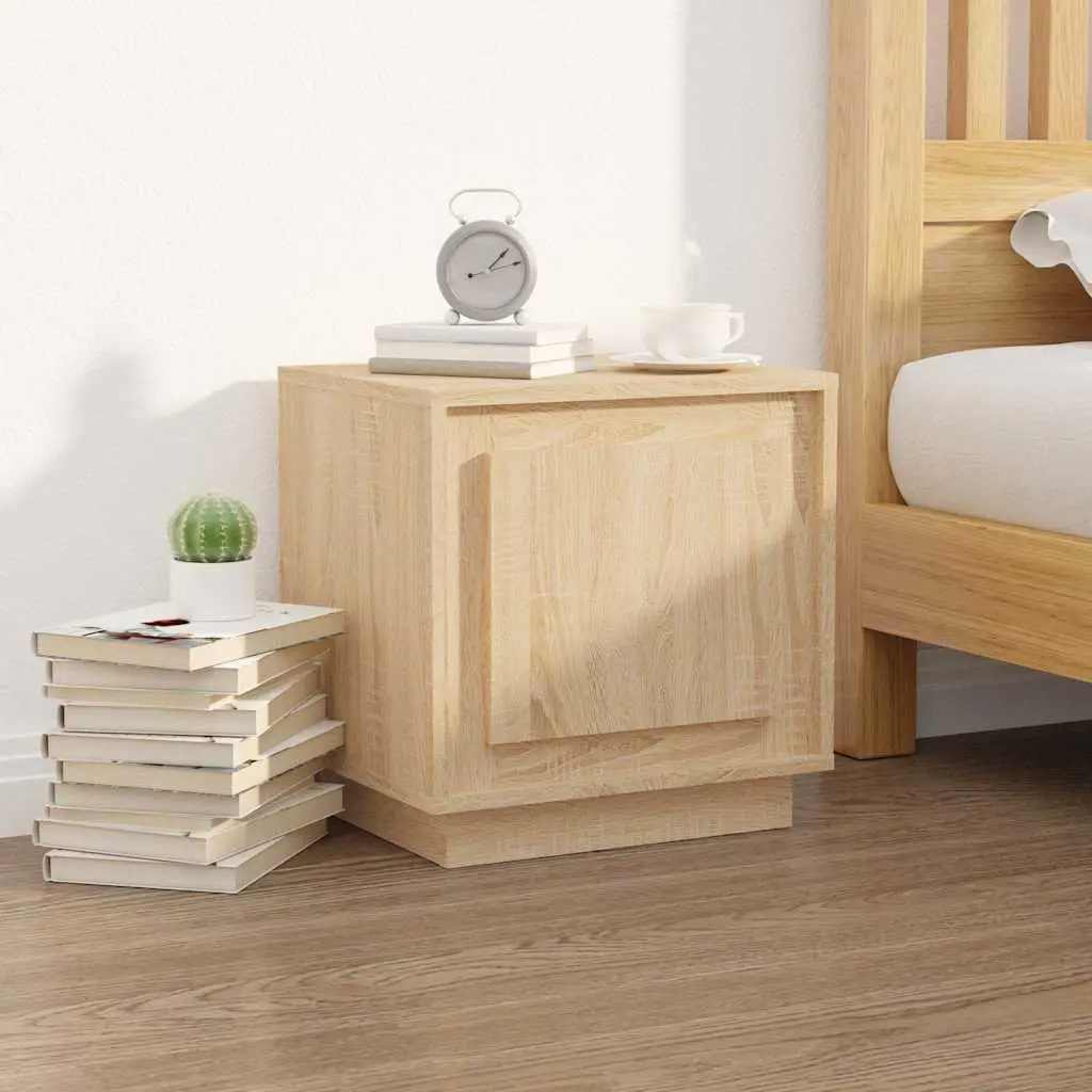 Bedside Cabinets 2 pcs Brown 44x35x45 cm Modern Nightstand Storage Table