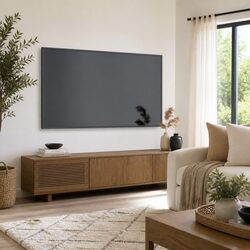 Grey TV Cabinet Dimensions 102x35x45 cm with Storage