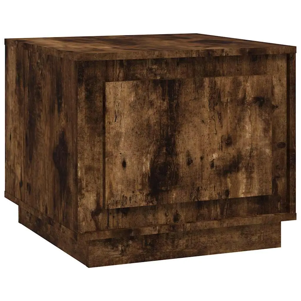 Coffee Table Living Room Smoked Oak 51 x 50 x 44 cm Engineered Wood with Storage Door
