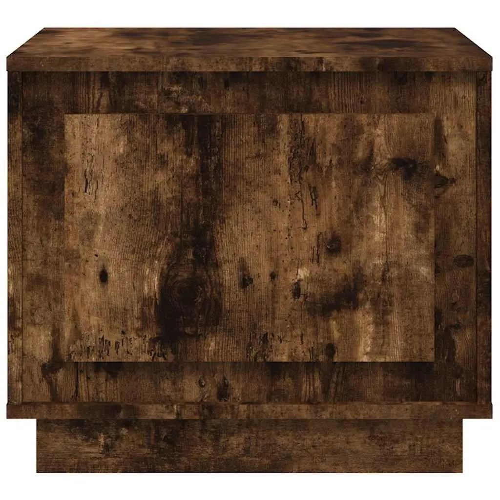Coffee Table Living Room Smoked Oak 51 x 50 x 44 cm Engineered Wood with Storage Door