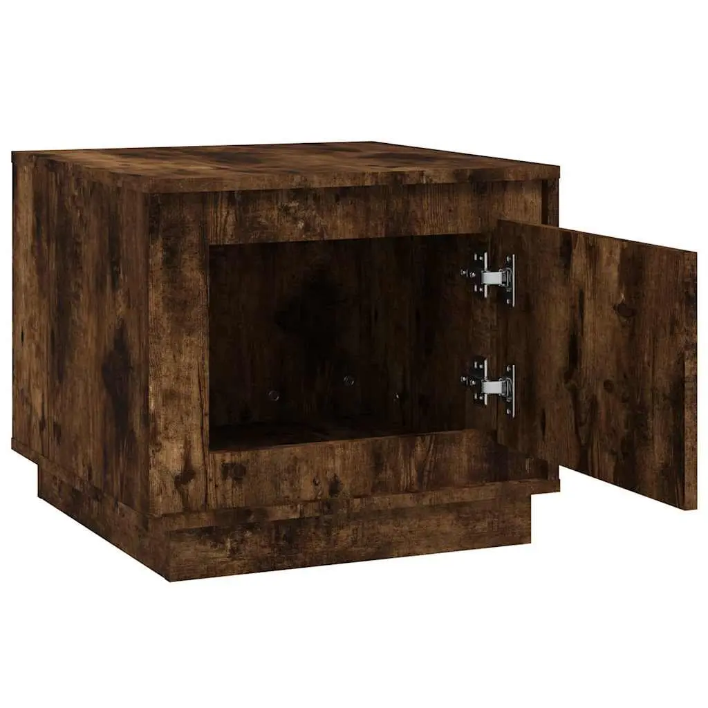 Coffee Table Living Room Smoked Oak 51 x 50 x 44 cm Engineered Wood with Storage Door
