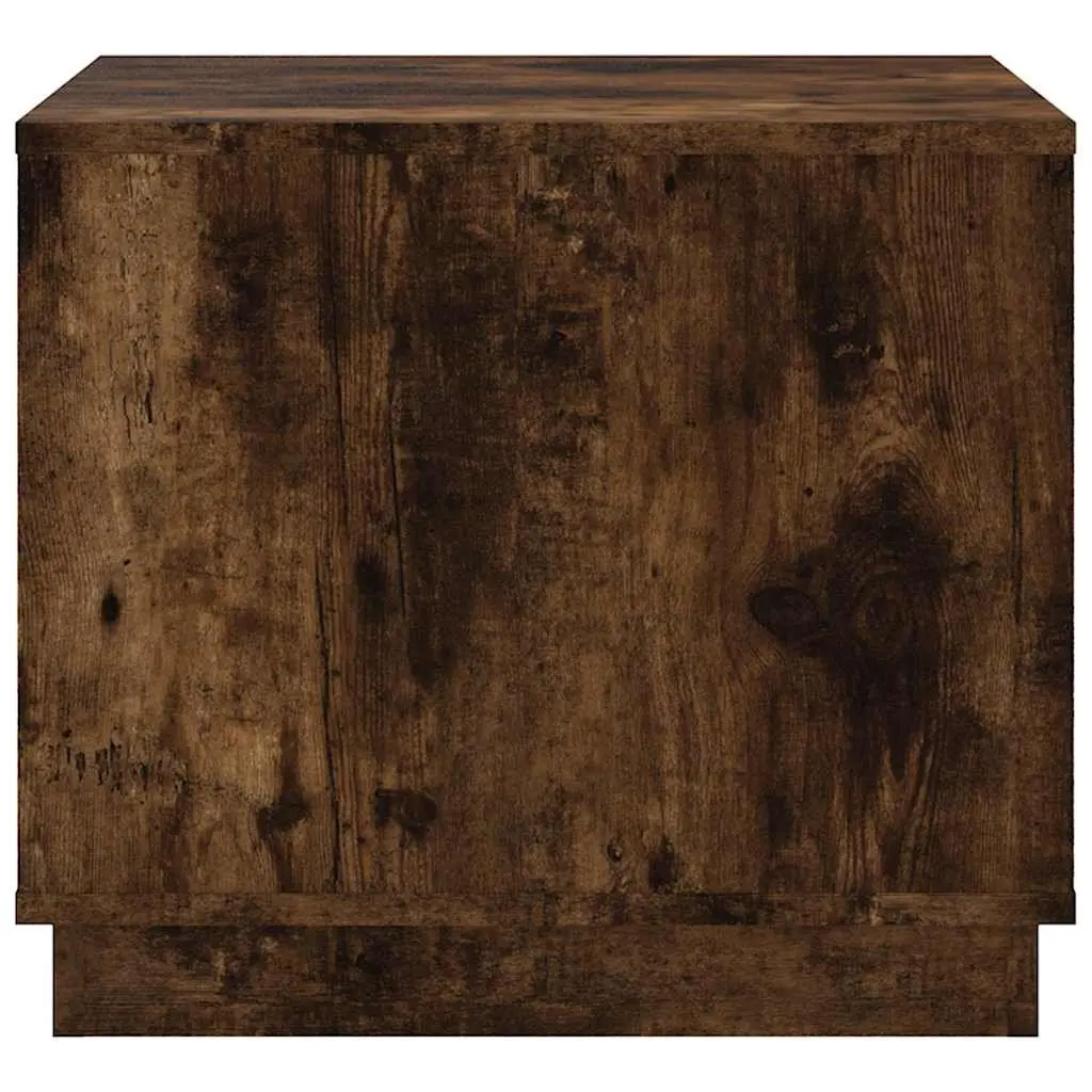 Coffee Table Living Room Smoked Oak 51 x 50 x 44 cm Engineered Wood with Storage Door