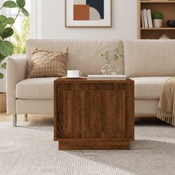 Engineered Wood Coffee Table Dimensions: 51L x 50W x 44H cm