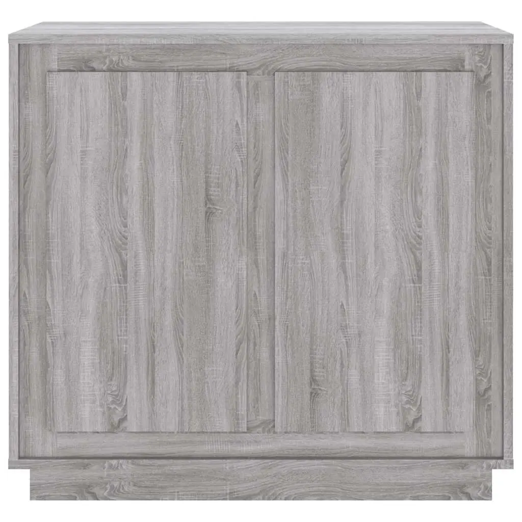 Sideboard for Home Storage Grey 80x34x75cm Engineered Wood Compartments