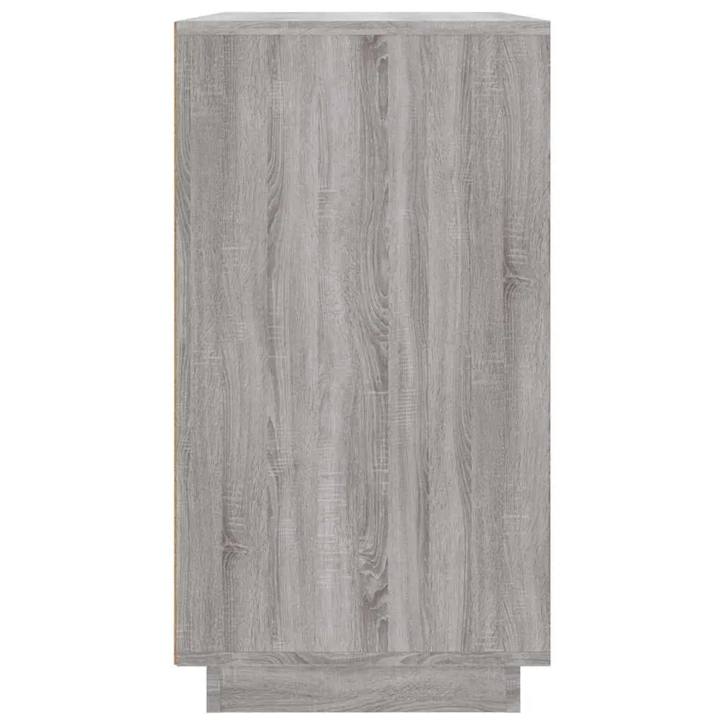 Sideboard for Home Storage Grey 80x34x75cm Engineered Wood Compartments