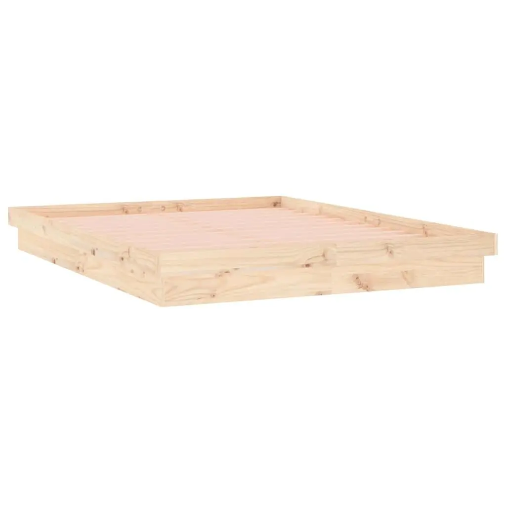 Bed Frame with LED Lights 135x190 cm