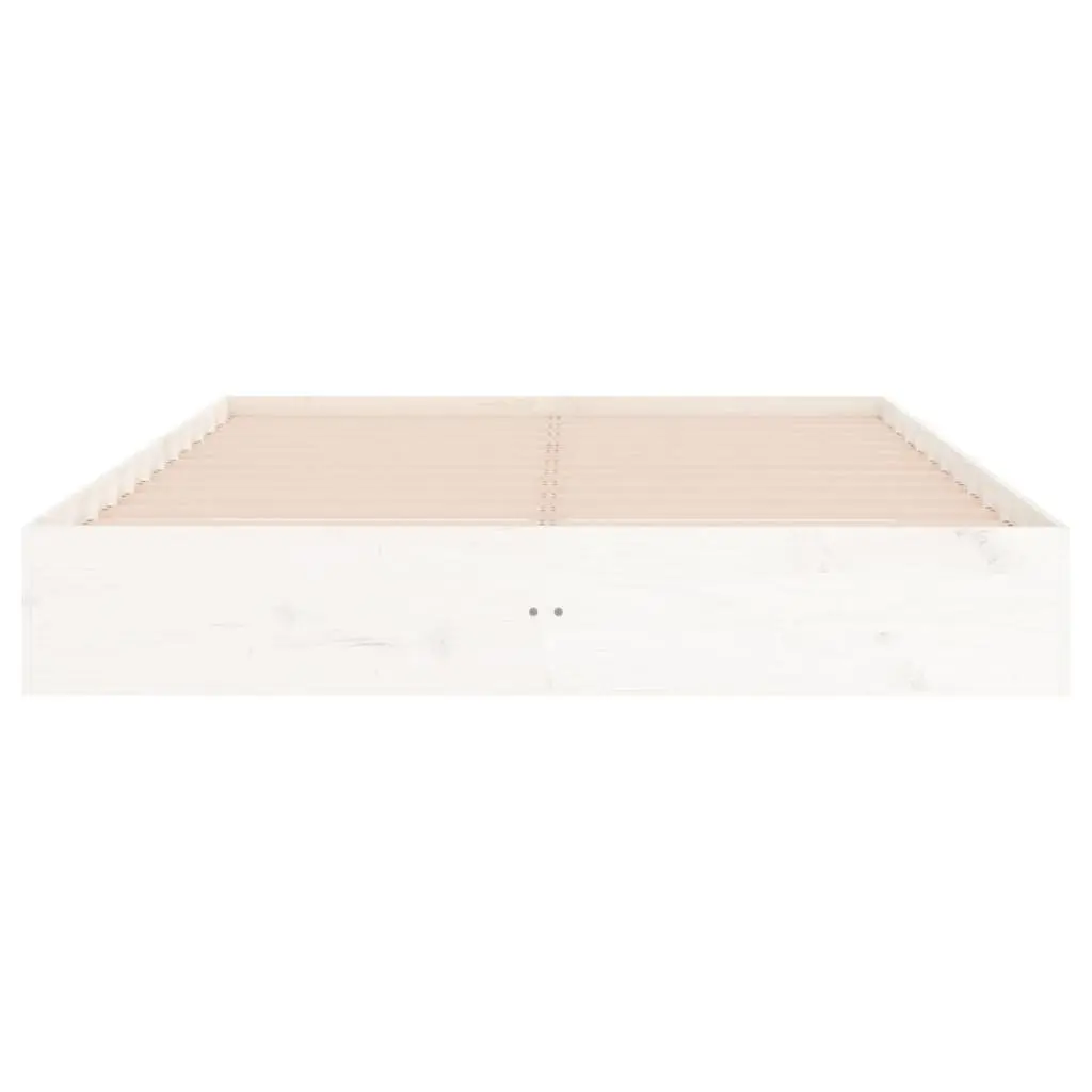 Wood Bed Frame Bedroom 150x200 cm Slatted Base