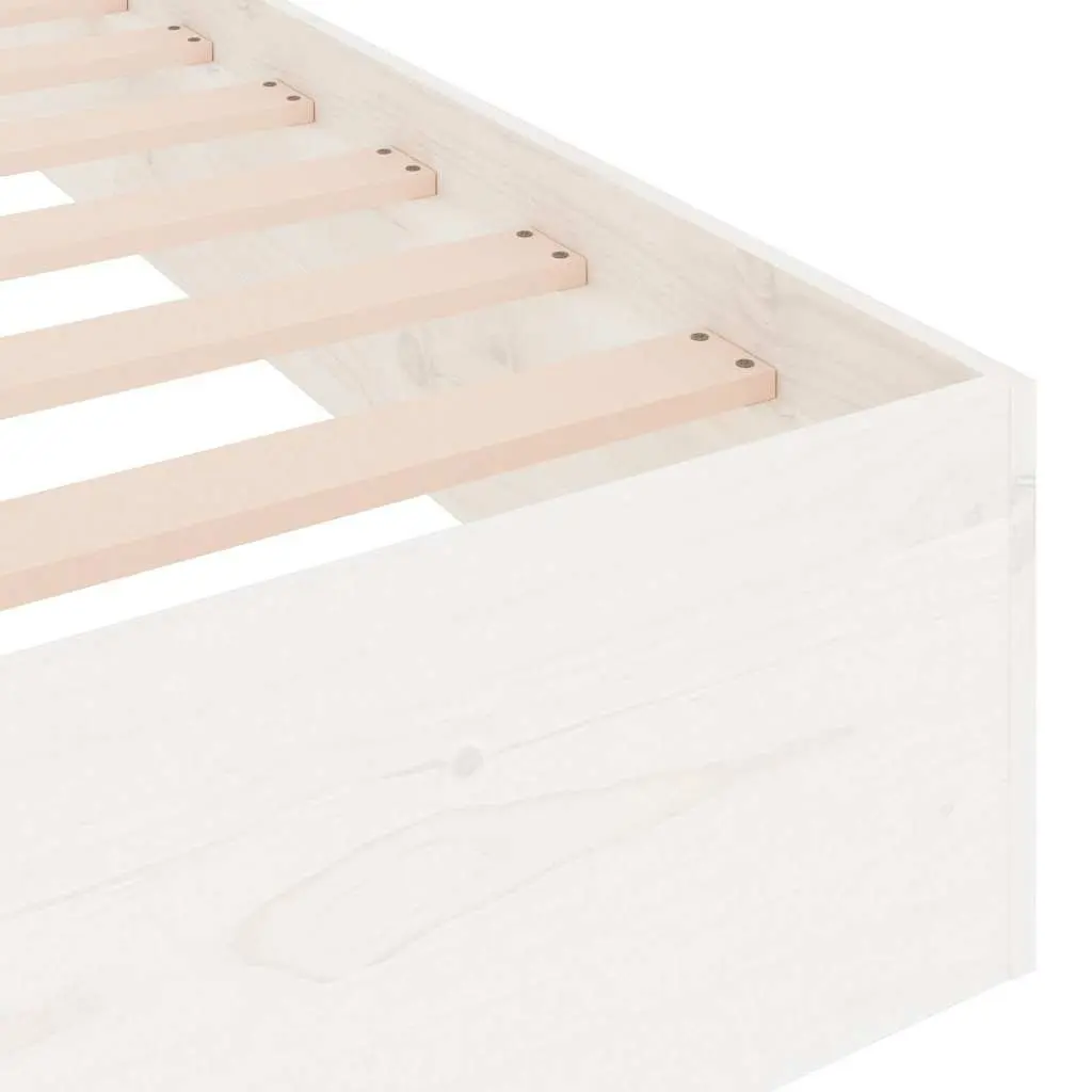 Single Bed Frame 90x190 cm Solid Pine Wood Construction
