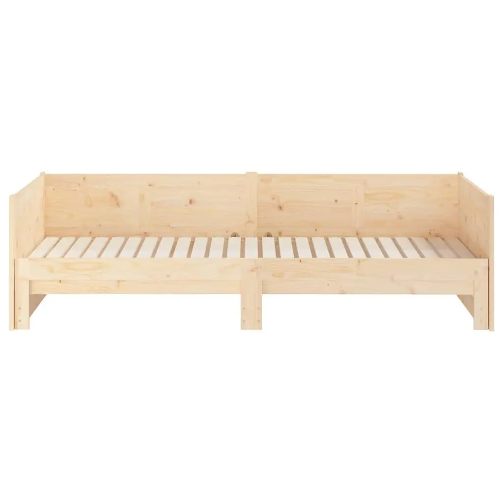 90x190cm Pull-out Day Bed Frame in Solid Pine Wood