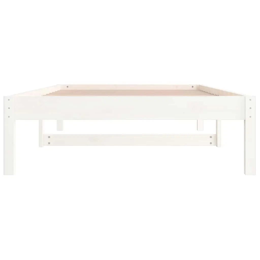 Day Bed Frame White 90x190cm Solid Pine Wood Sofa Bed Living Room Bedroom