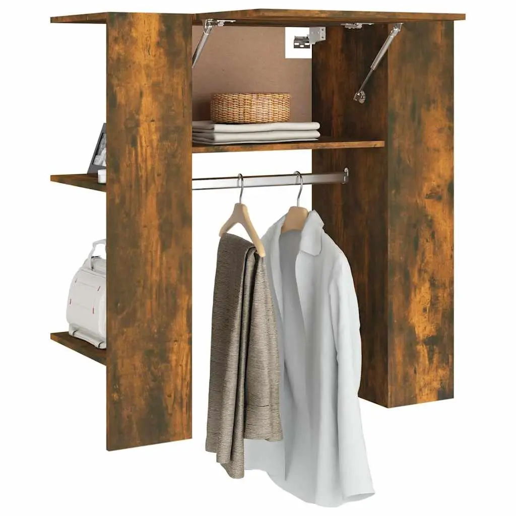 Hallway Cabinet Brown Engineered Wood Storage Unit 97.5cm W x 37cm D x 99cm H