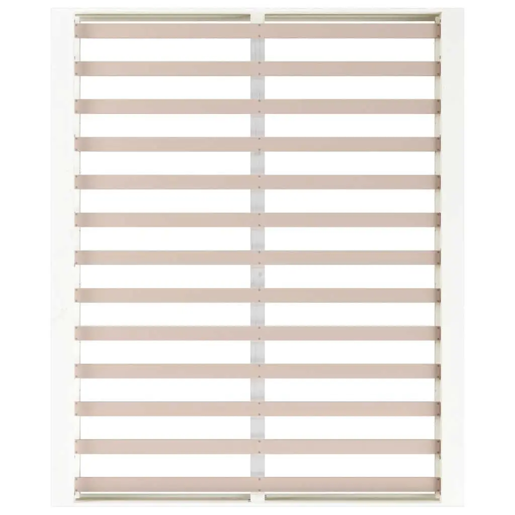 Bed Frame King Size Bedroom 150x200 cm White Solid Pine Wood Slatted Base