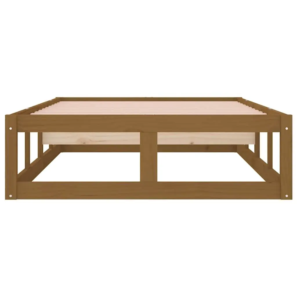 Single Bed Frame 100x200 cm Solid Pine with Plywood Slats