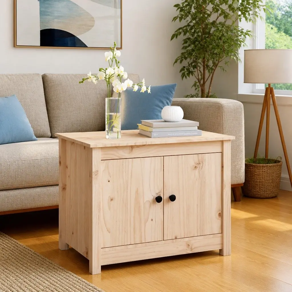 Solid Pine Wood Coffee Table