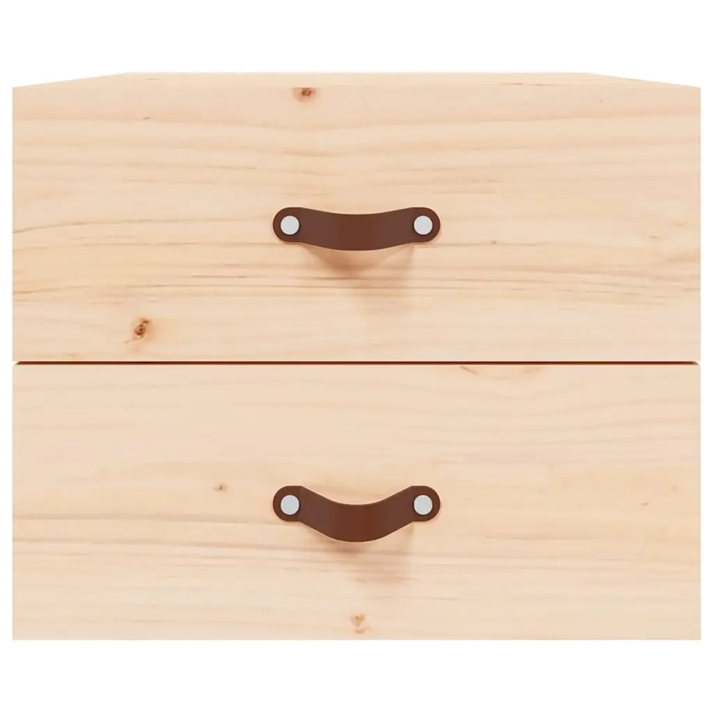 Wall-mounted Bedside Cabinets 2 pcs Brown Storage Cabinet Floating Bedroom
