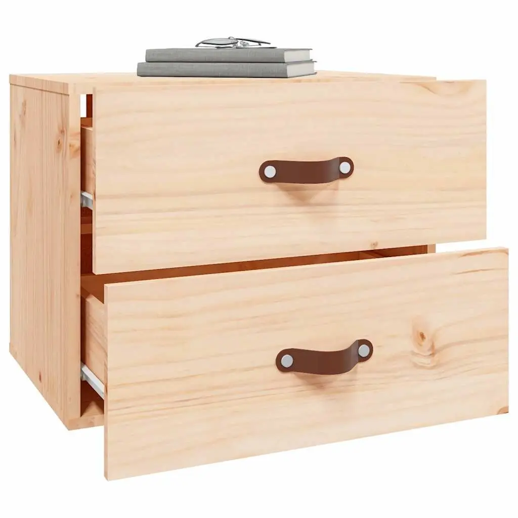 Wall-mounted Bedside Cabinets 2 pcs Brown Storage Cabinet Floating Bedroom