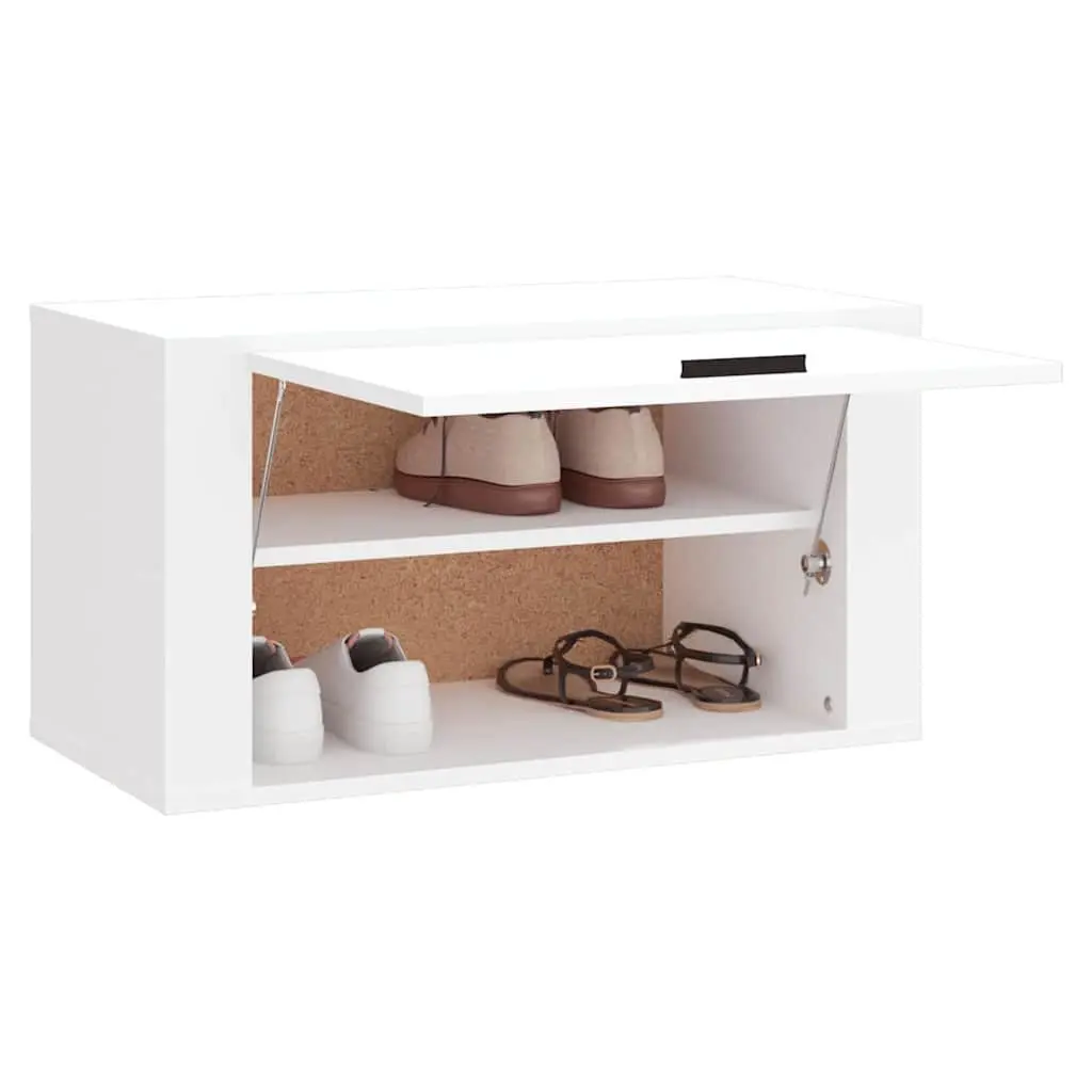 Wall-mounted Shoe Cabinet White 70x35x38 cm