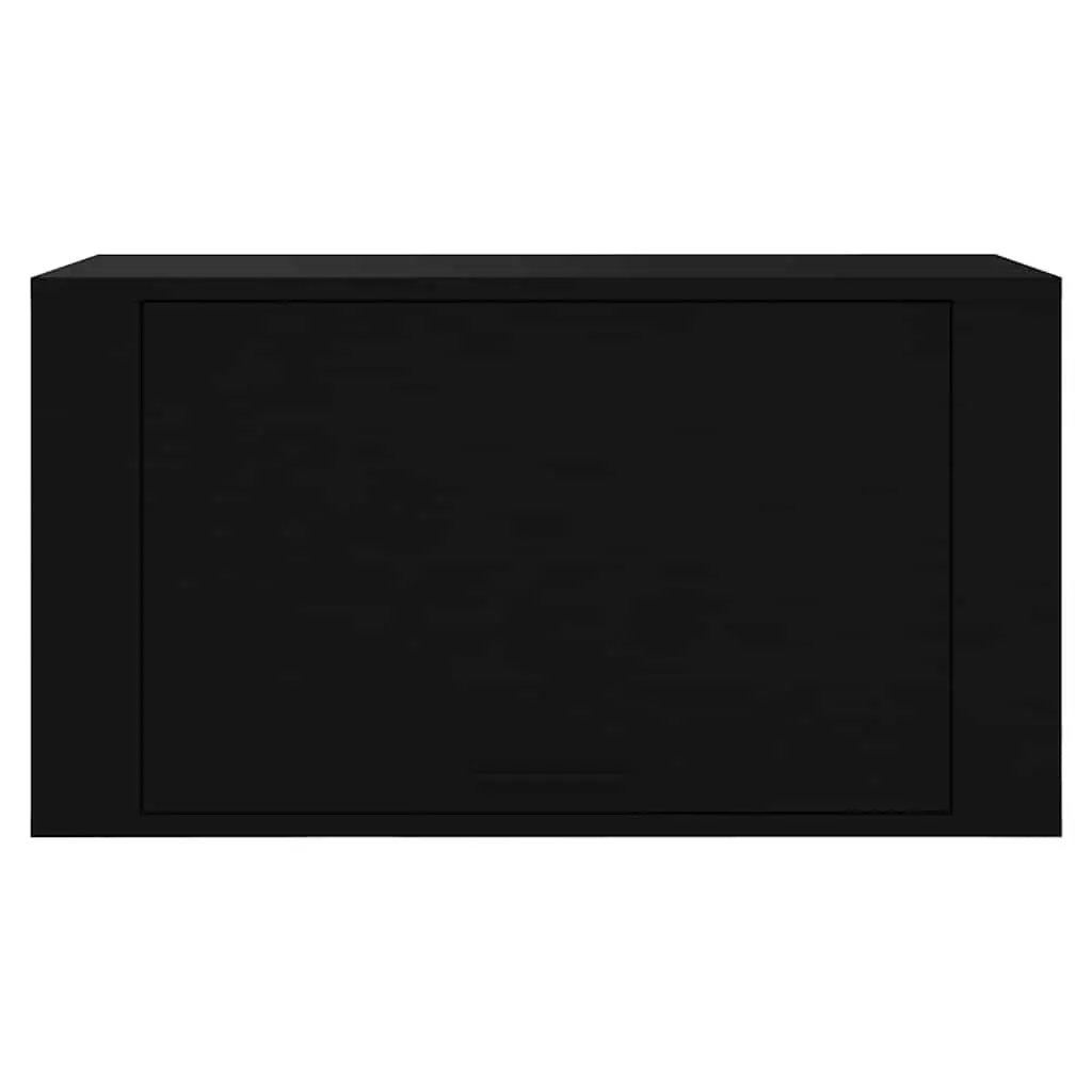 Wall-mounted Shoe Cabinet Black 70x35x38 cm Engineered Wood