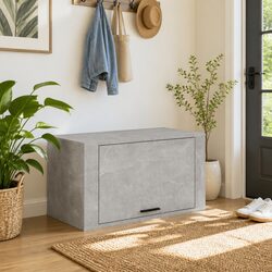 Engineered Wood Shoe Cabinet 70x35x38cm Grey