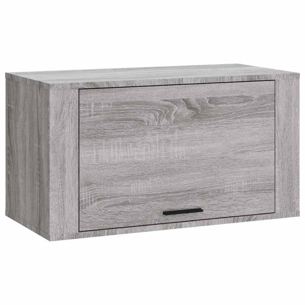 Wall-mounted Shoe Cabinet Grey 70W x 35D x 38H cm Storage Organiser Rack