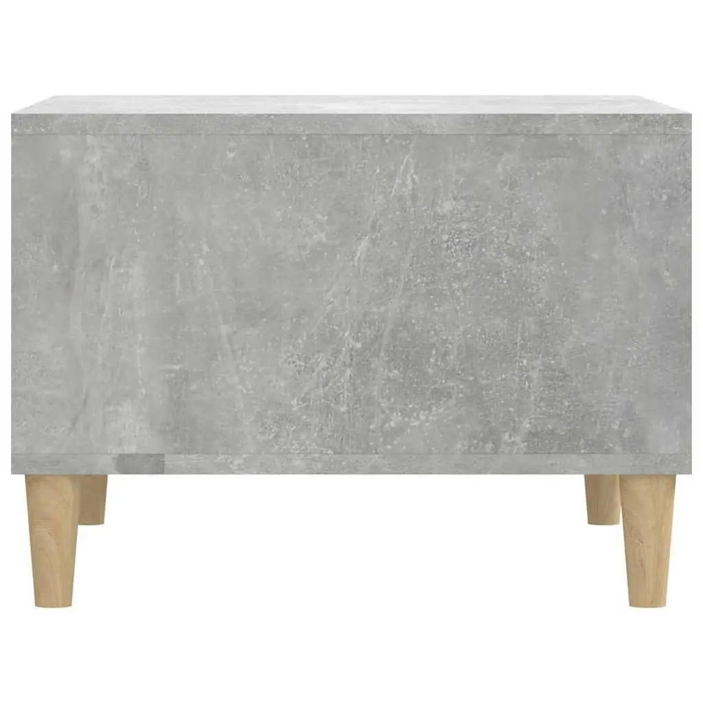 Coffee Table Grey 60x50x36.5 cm with 4 Storage Compartments