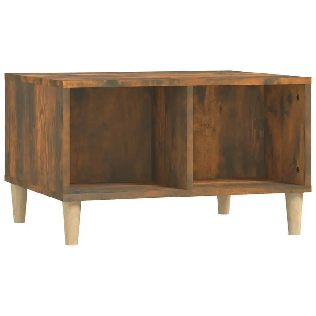 Coffee Table for Living Room 60 x 50 x 36.5 cm Smoked Oak Scandinavian Style