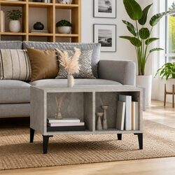 Grey Coffee Table with Dimensions 60W x 50D x 36.5H cm