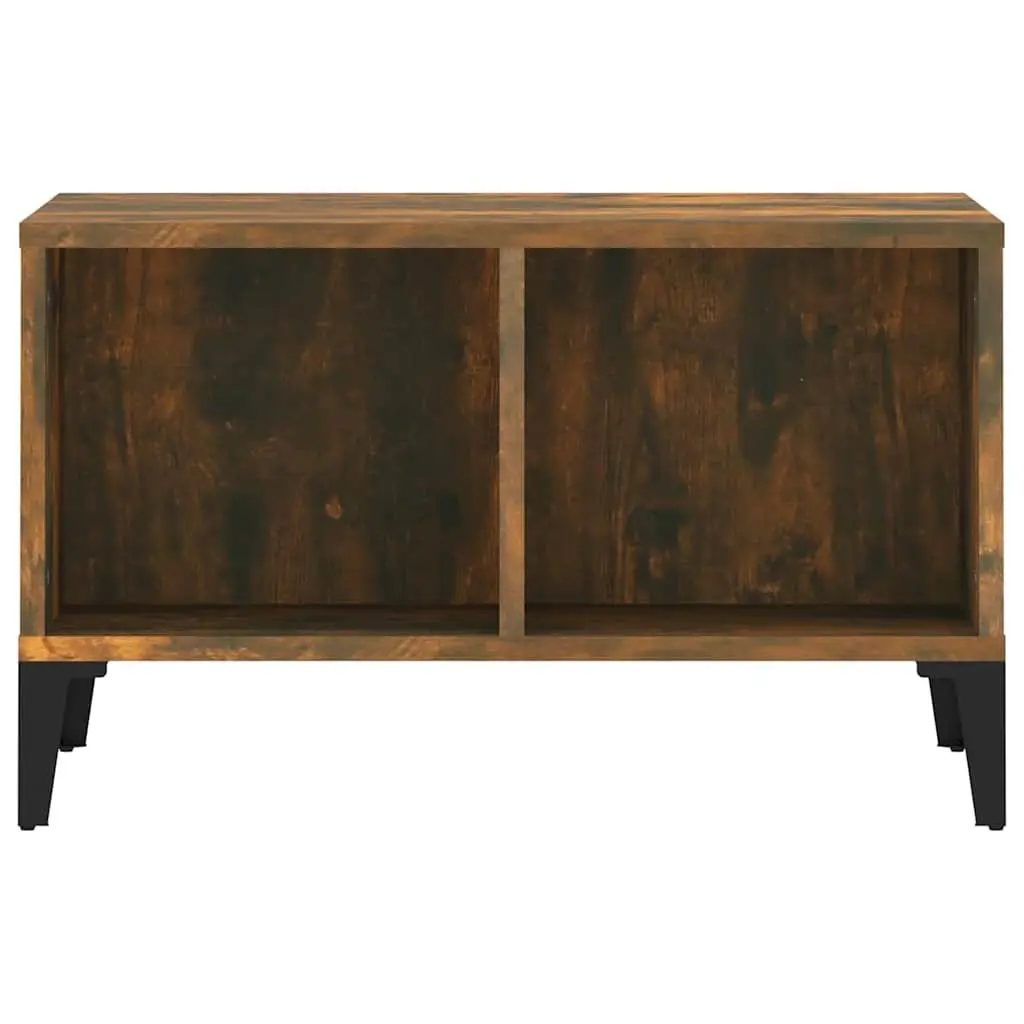 Coffee Table with Storage Compartments Industrial Style Brown Accent Furniture