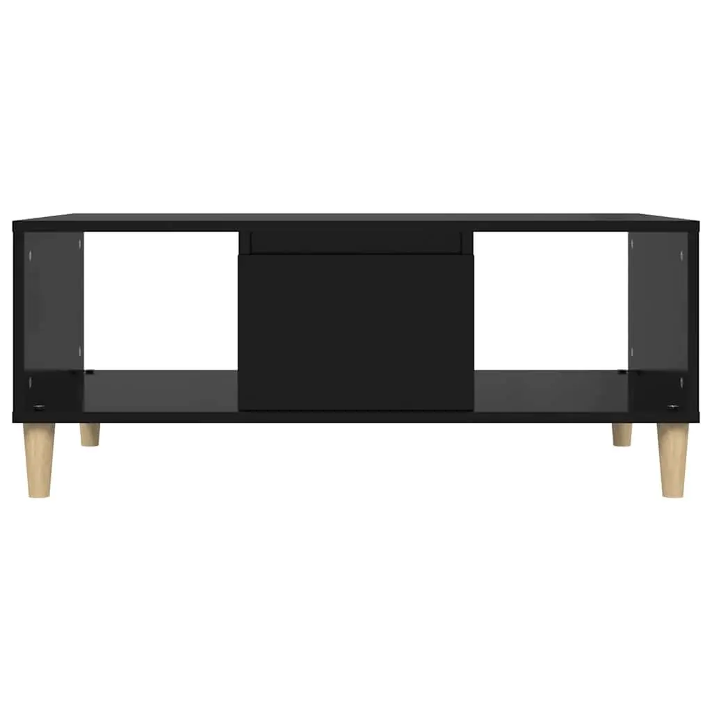 Coffee Table Black 90x50x36.5 cm for Living Room with Storage Compartments Drawer