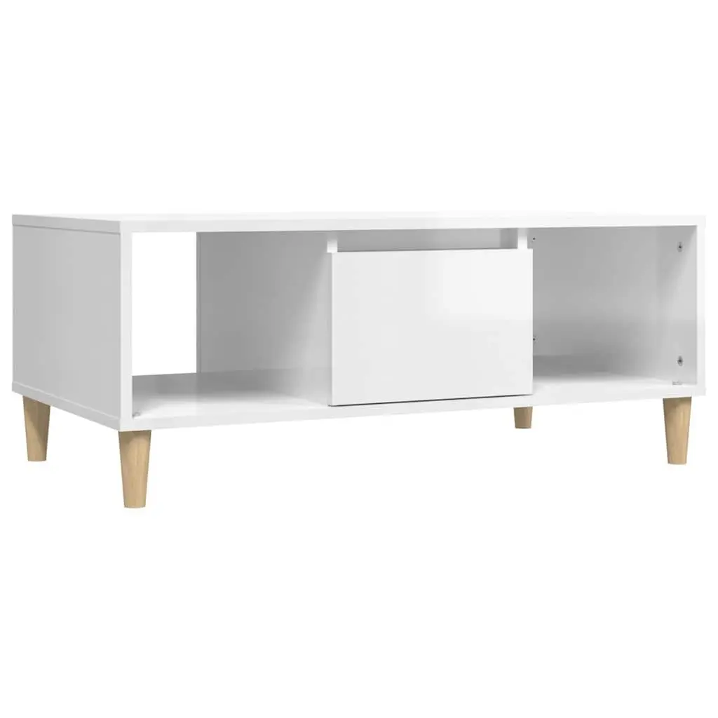 Coffee Table with 2 Storage Compartments and Drawer