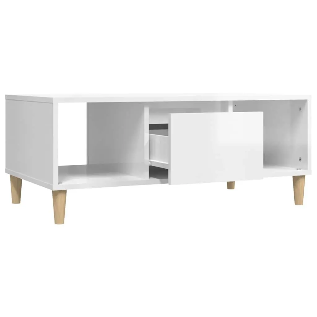 Coffee Table with 2 Storage Compartments and Drawer