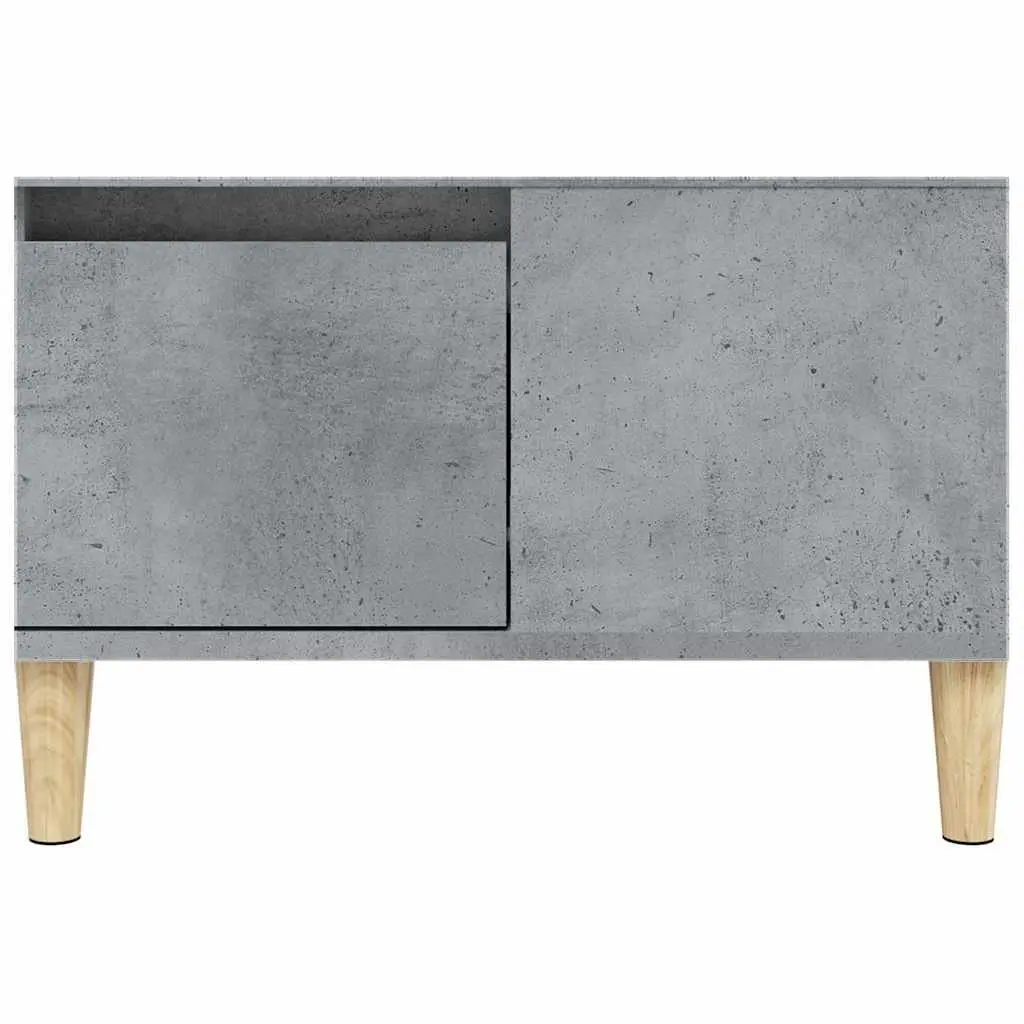 Coffee Table Grey 55x55x36.5cm with Storage Drawer Open Compartment Living Room
