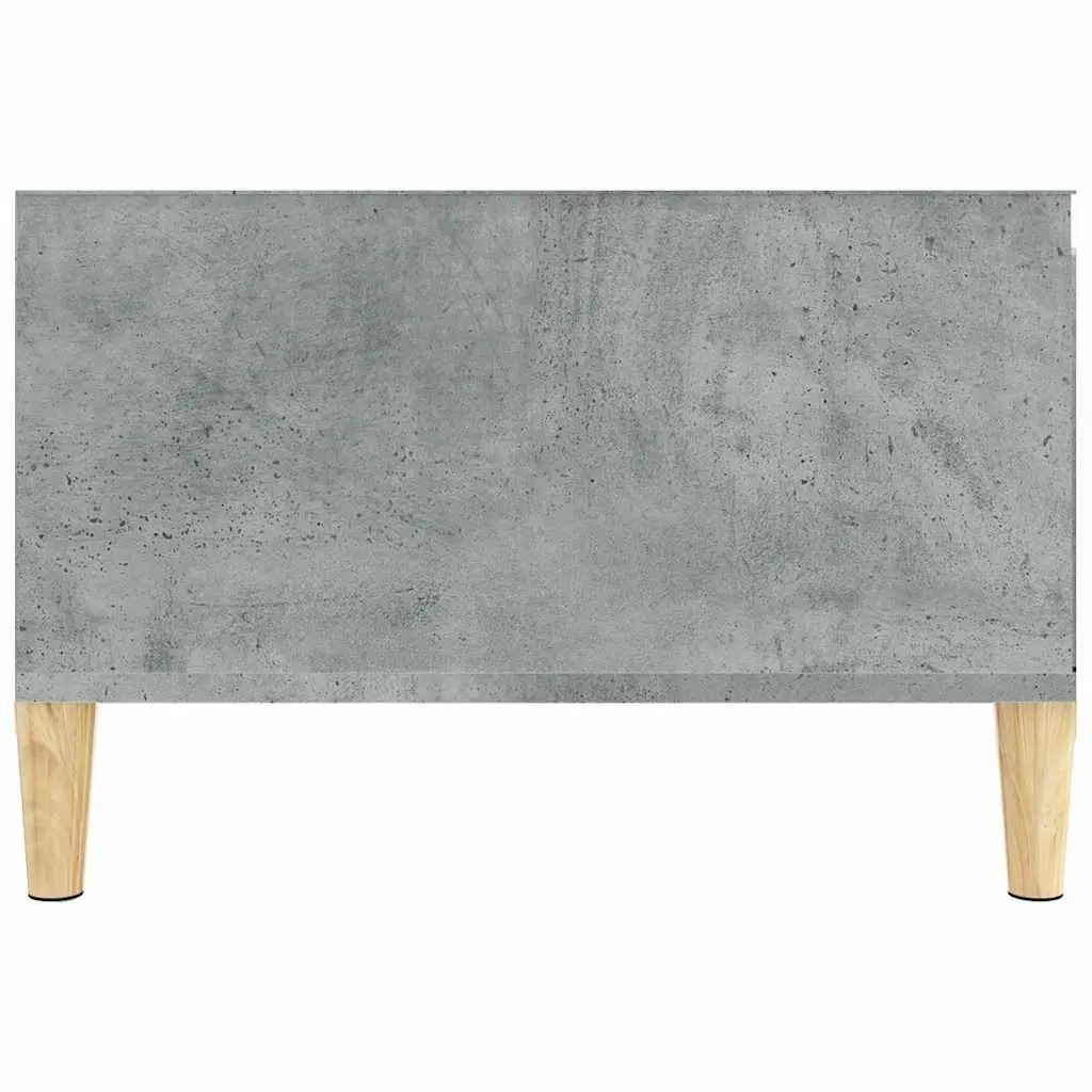 Coffee Table Grey 55x55x36.5cm with Storage Drawer Open Compartment Living Room