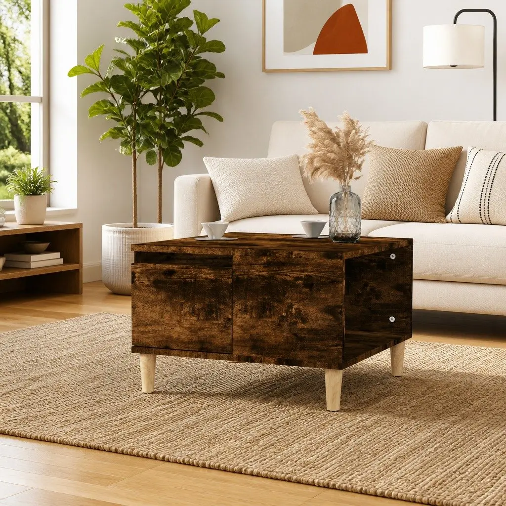 Coffee Table Smoked Oak 55x55x36.5cm