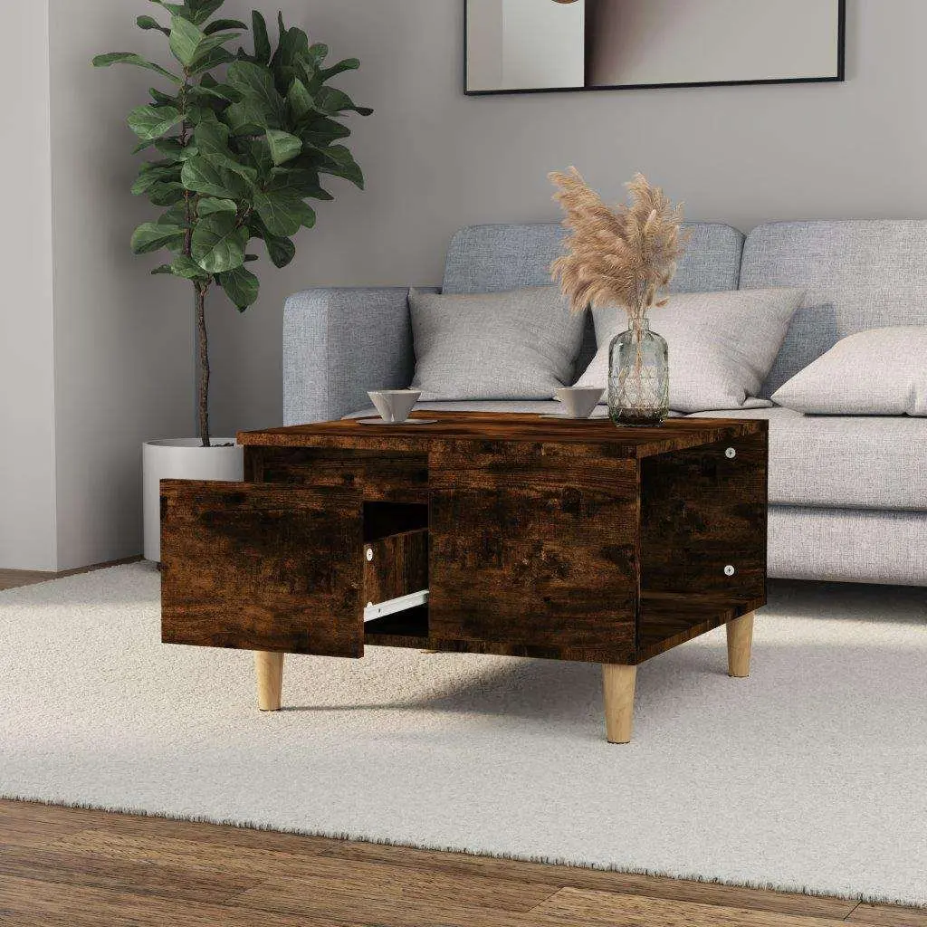 Coffee Table Smoked Oak 55x55x36.5cm