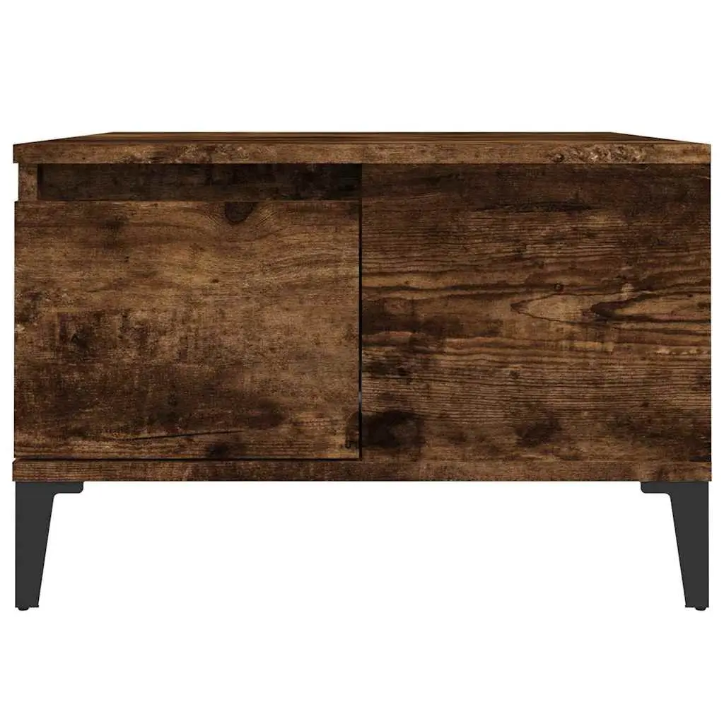 Coffee Table for Living Room with Storage Drawer Open Compartment Brown 55W x 55D x 36.5H cm Engineered Wood