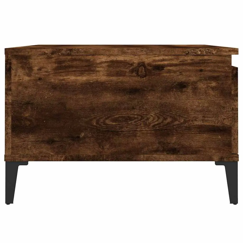 Coffee Table for Living Room with Storage Drawer Open Compartment Brown 55W x 55D x 36.5H cm Engineered Wood