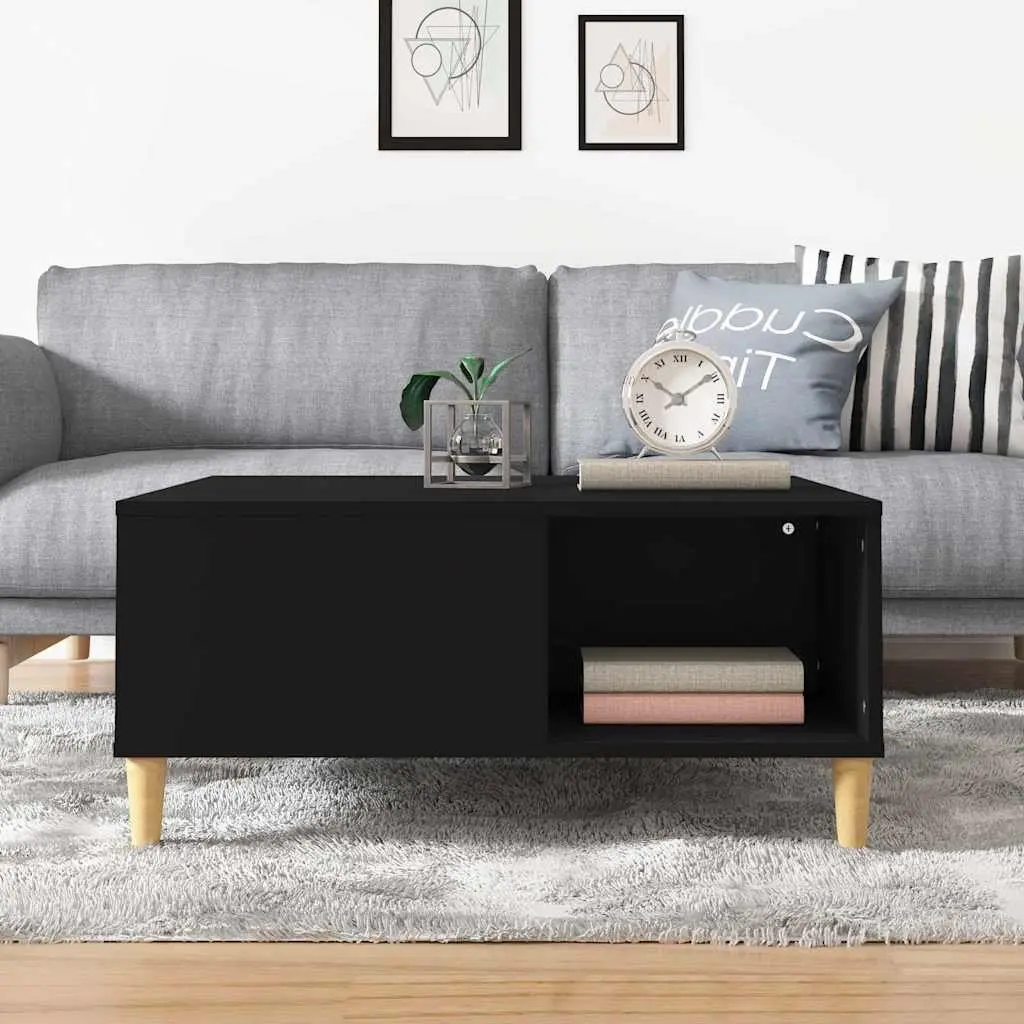 Black Coffee Table with Storage