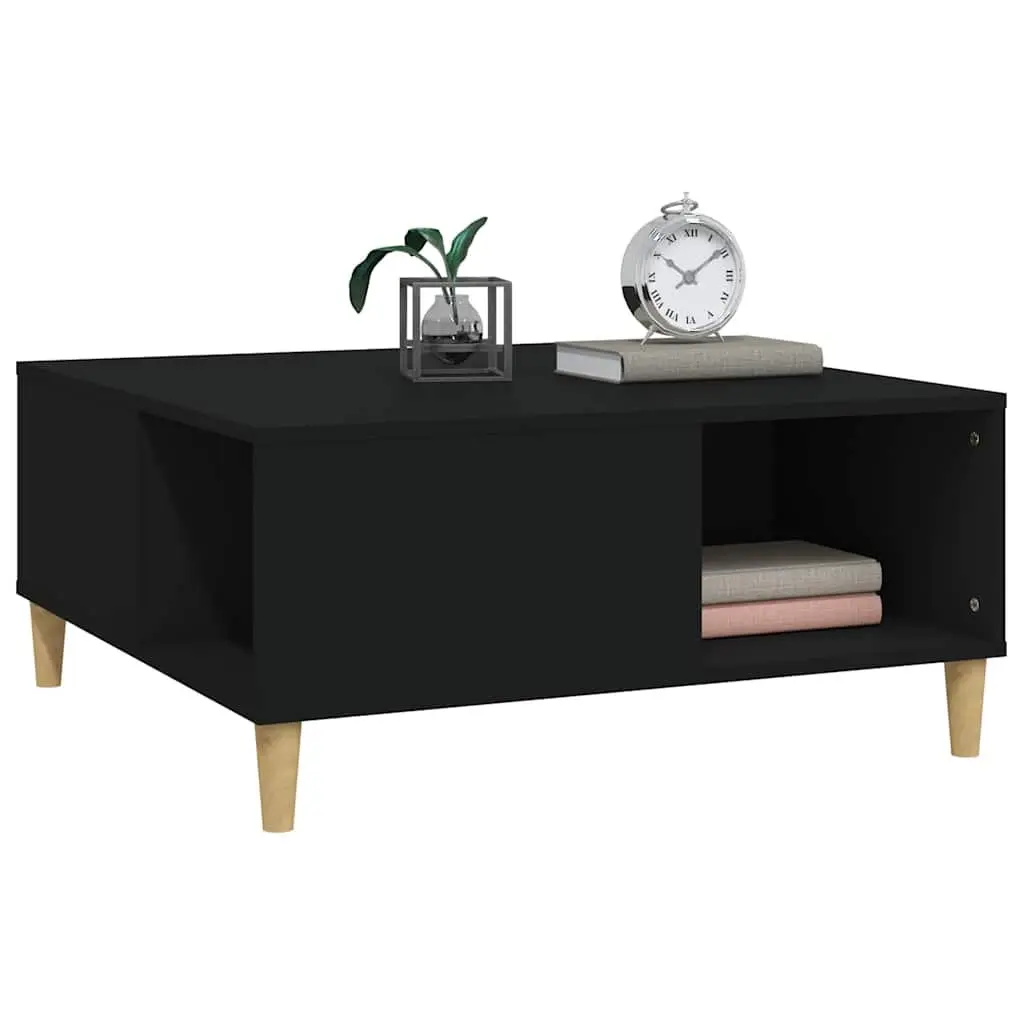 Black Coffee Table with Storage