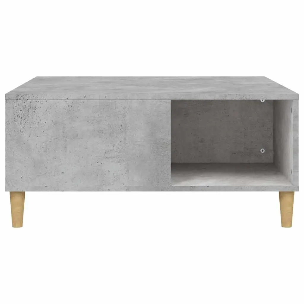 Coffee Table Grey 80 x 80 x 36.5 cm with Storage