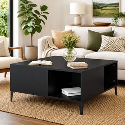 Black Coffee Table Specifications: Modern Design and Storage
