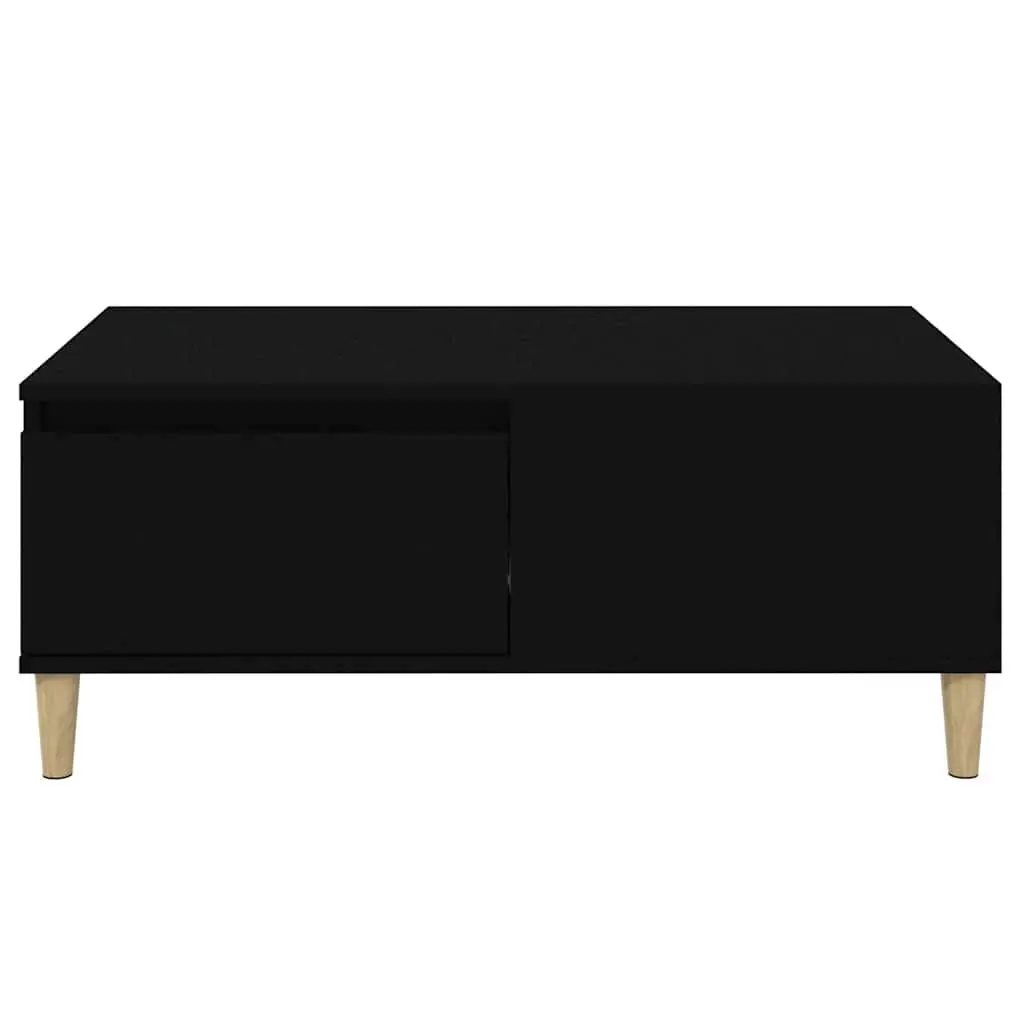 Coffee Table Black 90x50x36.5 cm with Drawer Storage Living Room Furniture