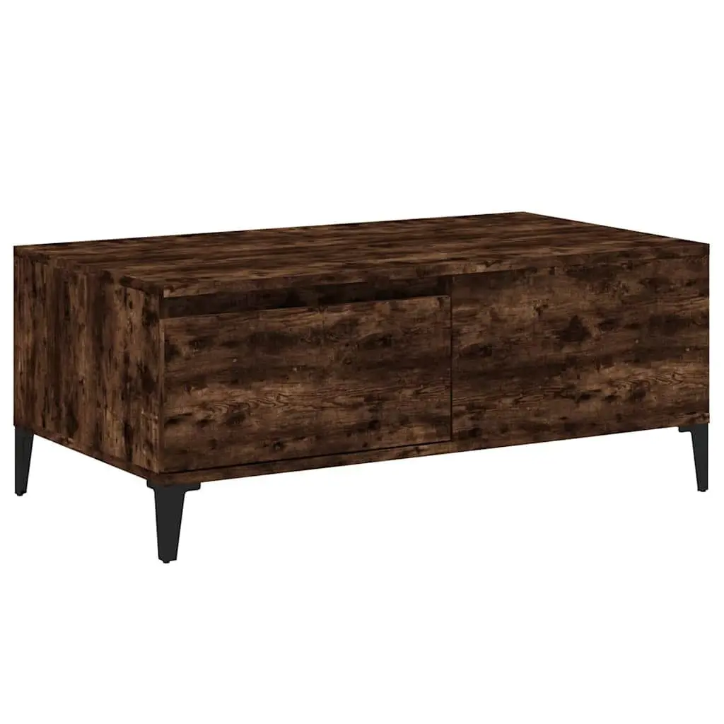 Coffee Table Living Room Brown Engineered Wood with Storage Drawer