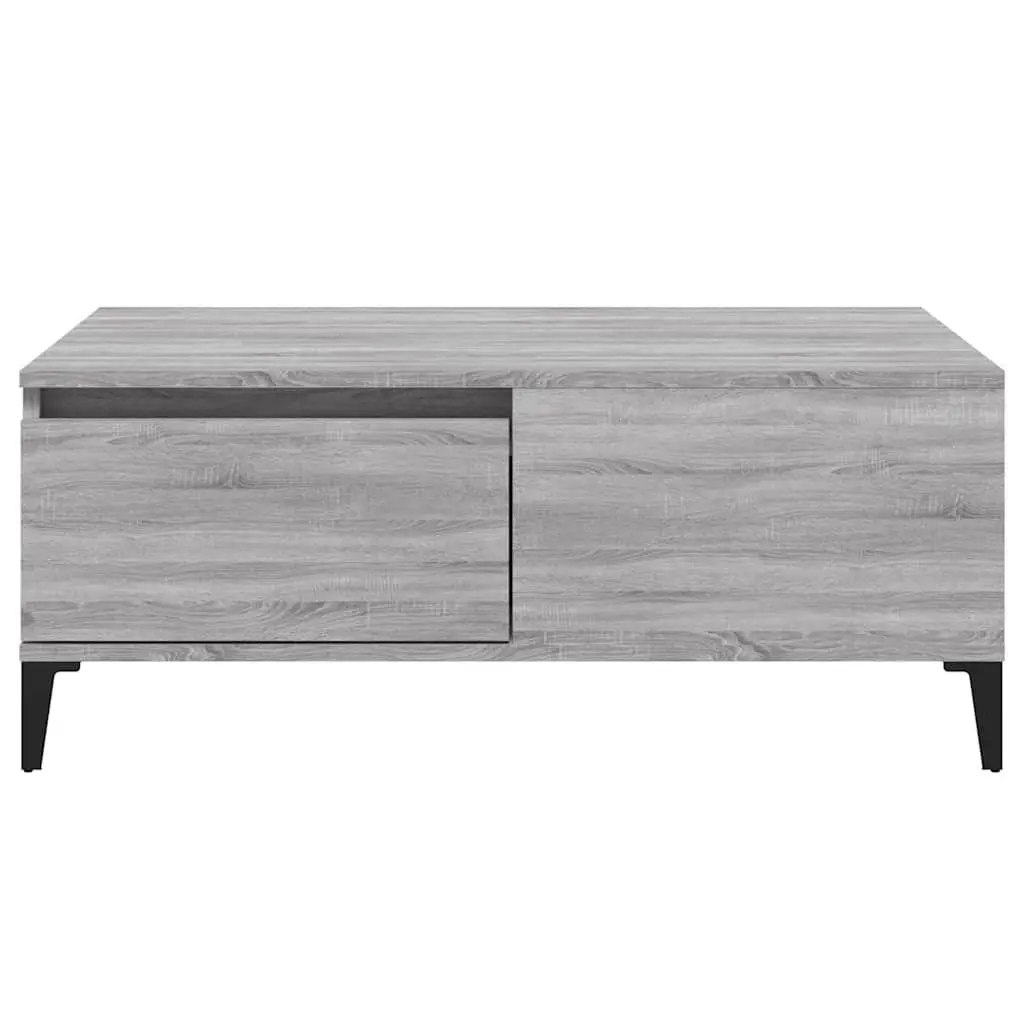 Coffee Table Grey Sonoma with Drawer Storage Living Room Accent Side Table