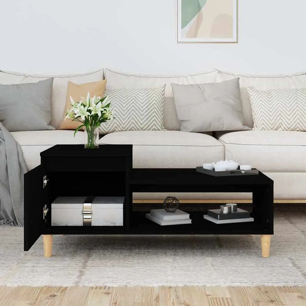 Coffee Table Living Room Black 100 x 50 x 45 cm